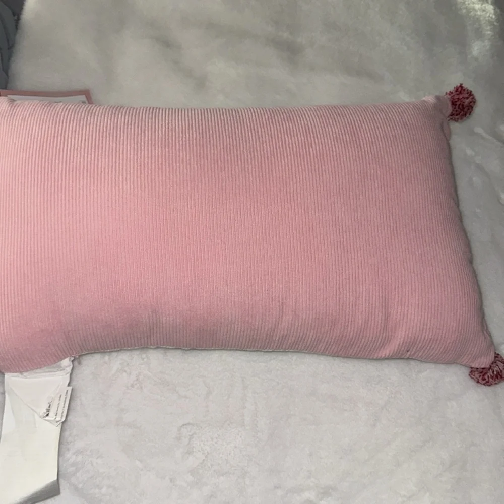 Cupcakes and Cashmere Pastel Christmas Gingerbread House Decorative Throw Pillow